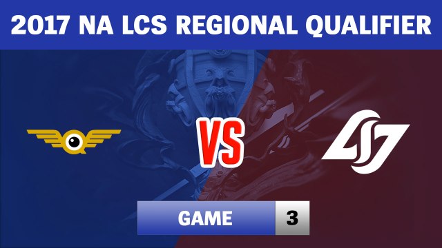 Highlights: FLY vs CLG Game 3 | FlyQuest vs Counter Logic Gaming | 2017 NA LCS Regional Qualifier