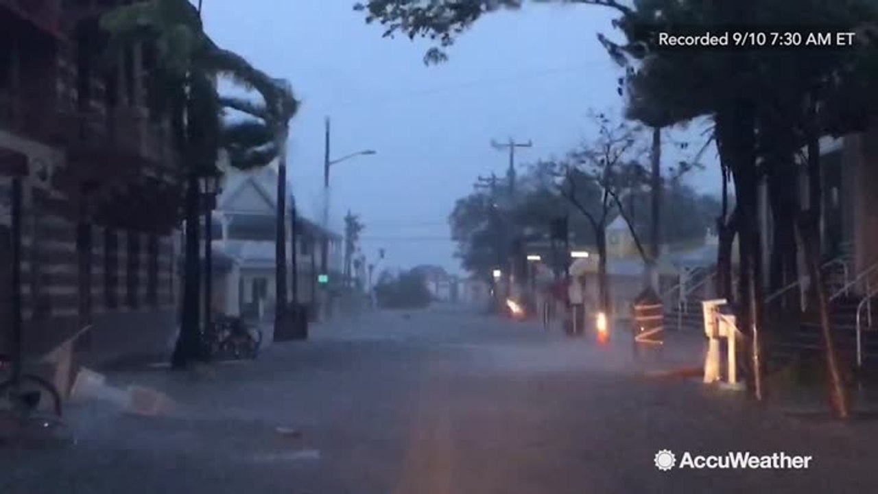 Storm chaser Reed Timmer driving through Florida as Irma closes in