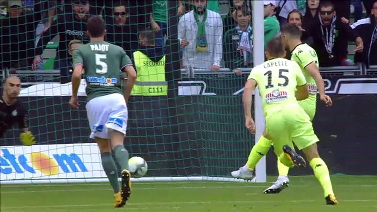 Thomas Mangani Penalty Goal - St Etienne vs Angers 1-1 (10.09.2017)