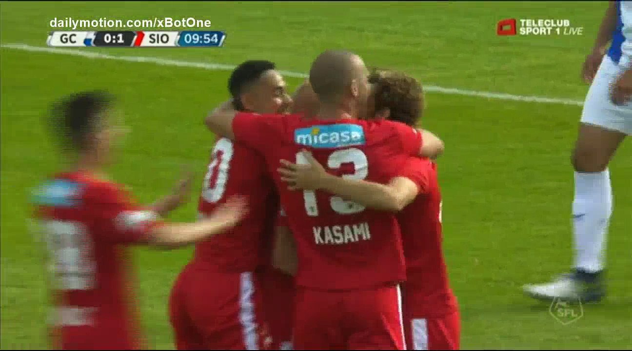 Marco Schneuwly Goal HD - Grasshoppers 0 - 1 Sion - 10.09.2017 (Full Replay)