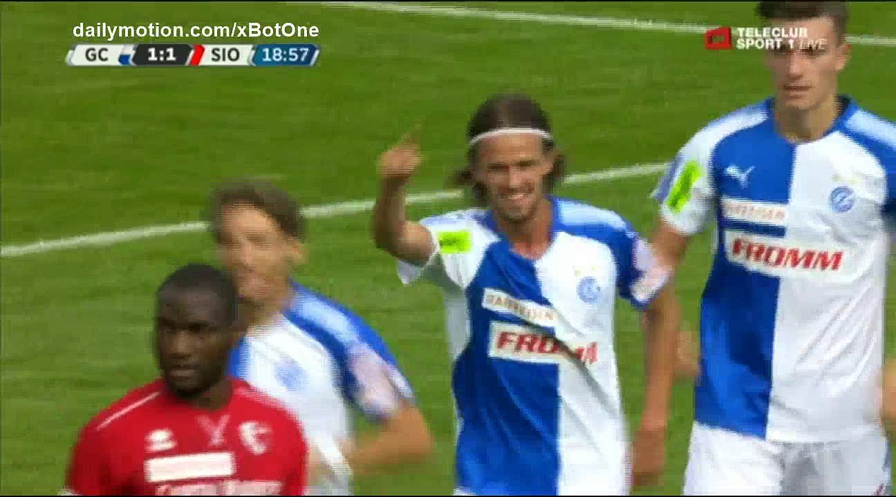 Lucas Andersen Goal HD - Grasshoppers 1 - 1 Sion - 10.09.2017 (Full Replay)