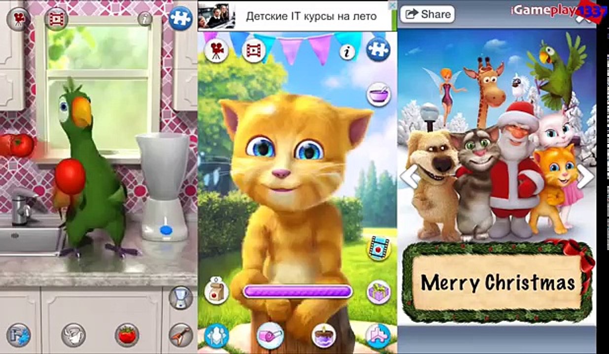 Говоря против Говоря имбирь 2. против Говоря Санта бесплатно Игры ИОС андроид