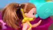 Elsa gelé enfants Nouveau piscine chiot chiots la natation jouet avec Barbie chelsea flippin
