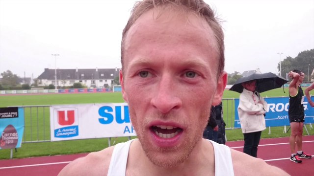 Semi-marathon Auray-Vannes. Florian Le Vigouroux, 1 er régional en 1 h 08 et 24 secondes