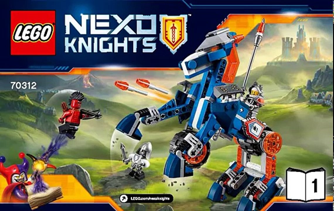 Caballo instrucciones caballeros manuales Lego 70312 lema mecha nexo