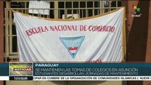 Estudiantes de Paraguay exigen mayor presupuesto para la educación