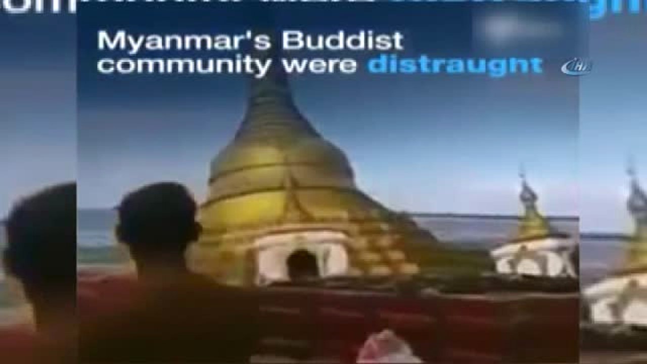 Mynmar'daki Budist Tapınağı Sulara Gömüldü