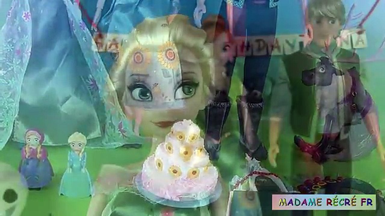 Frozen Fever Birthday Party Cake Play Doh Fête givrée Anna Anniversaire Reine des Neiges C