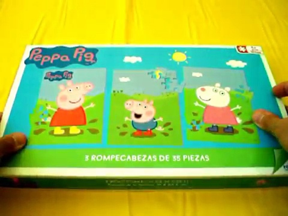 Nuevo piezas cerdo rompecabezas peppa susy oveja unboxing peppa trefl 30 peppa puzz