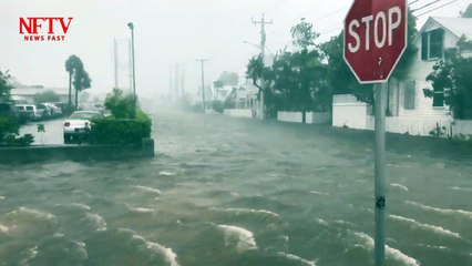Hurricane Irma makes landfall in Florida wind blowing in 100 MPH