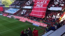 Standard - Charleroi: fumigènes, banderoles, tifos !
