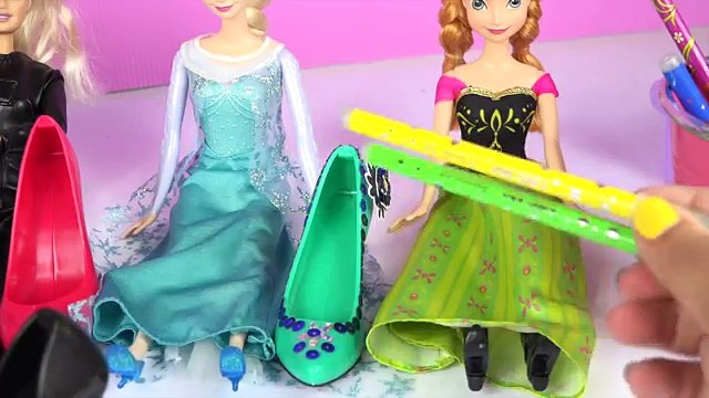 Анна Барби с с с с с с дизайн кукла Эльза модниц замороженный замороженные каблуки Горячий как собственный Обувь Кому в Это Ваш Crayola