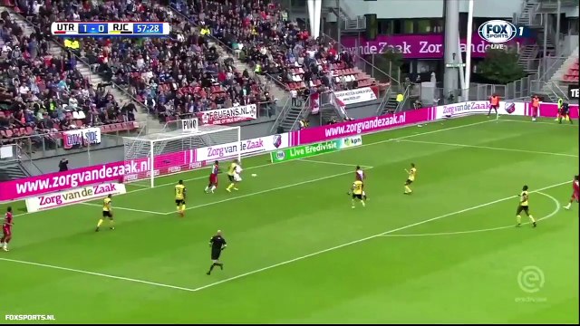 Goal Zakaria Labyad - FC Utrecht 2 - 0 Roda JC Kerkrade 10/09/2017