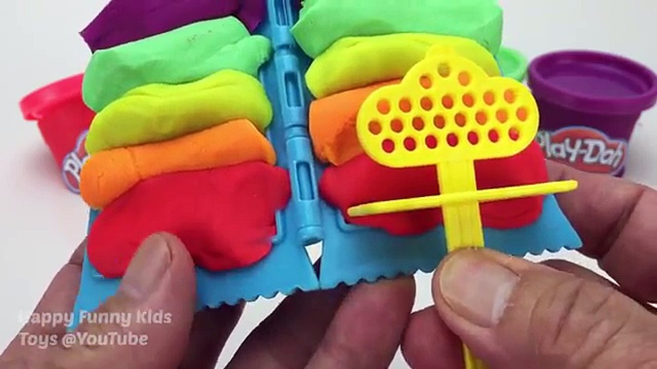 Play Doh Popsicles Treats DIY Ice Cream Ultimate Rainbow Colors How To * RainbowLearning