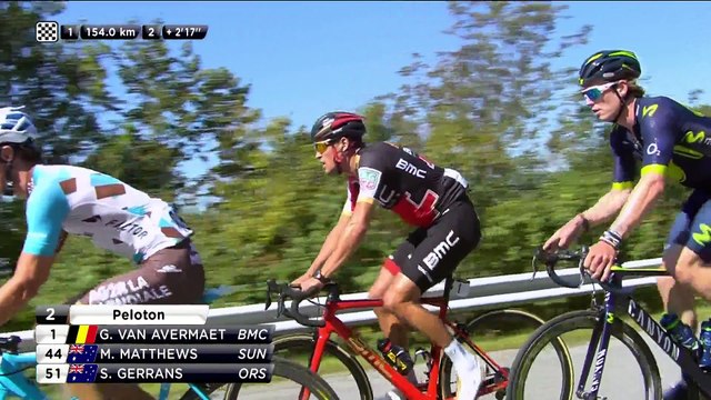 GPCQM 2017 - MTL - Écart des pelotons et favoris présents dans chacun des groupes. - 5ième tour