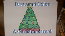 Easy Drawings - How to Draw Christmas Tree - Cute Christmas Stuff Things Top Drawing Video