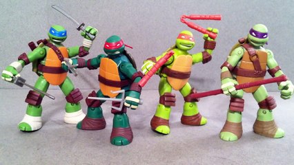 Download Video: Battle Shell Leonardo and Raphael TMNT Nickelodeon Teenage Mutant Ninja Turtles Action Figure Review