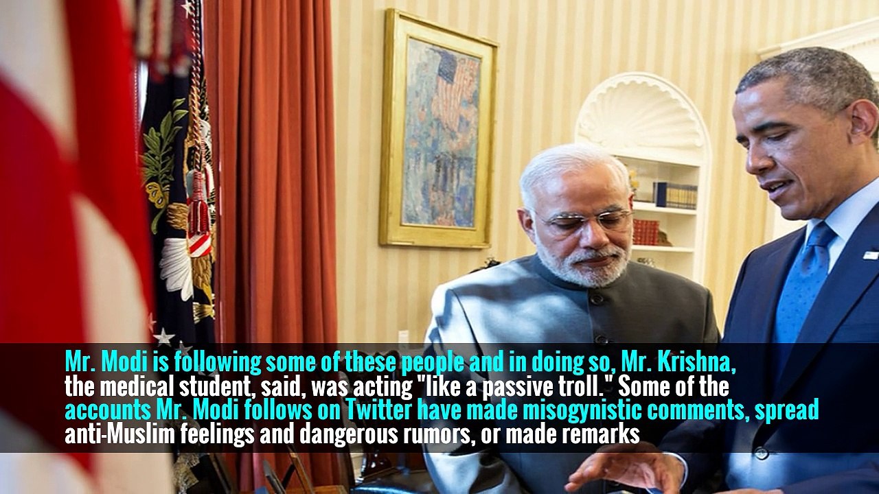 India’s Modi Criticized for Following Twitter Feed Tied to Nasty Post