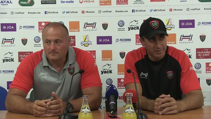 Conférence de presse d'après-match Toulon/Toulouse : Marc Dal Maso et Manny Edmonds