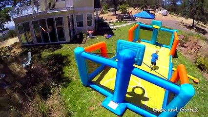 Baloncesto desafío Corte inflable Niños copia de