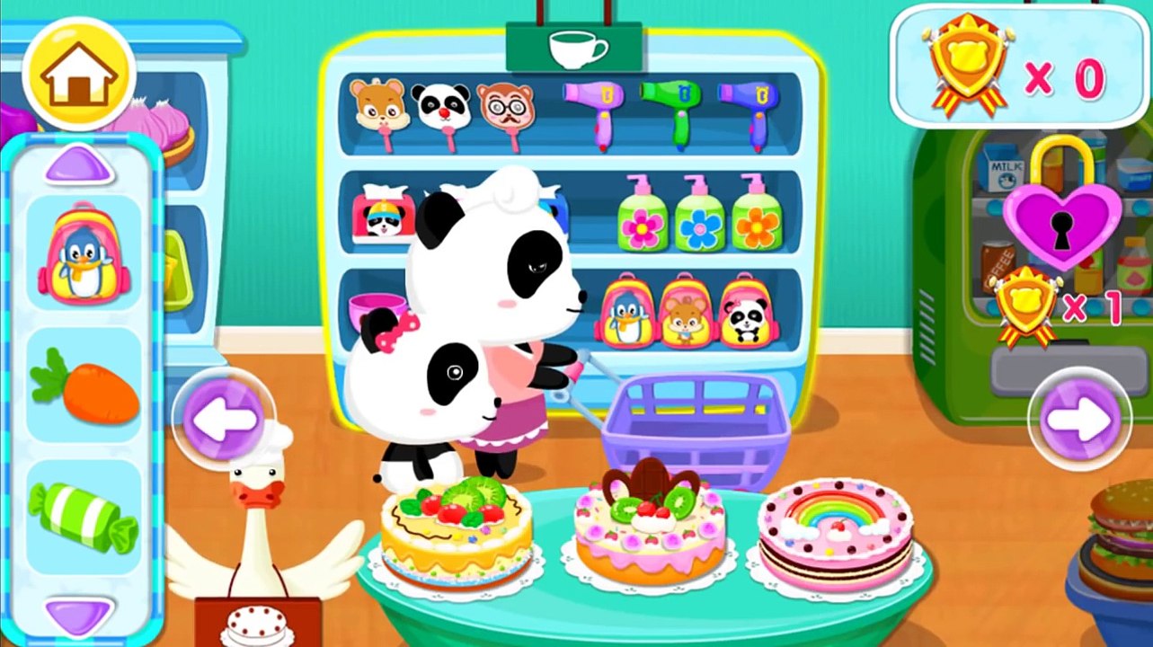 【HD】かいものだいすき 子ども向けお買物ごっこ遊びBaby Pandas Supermarket