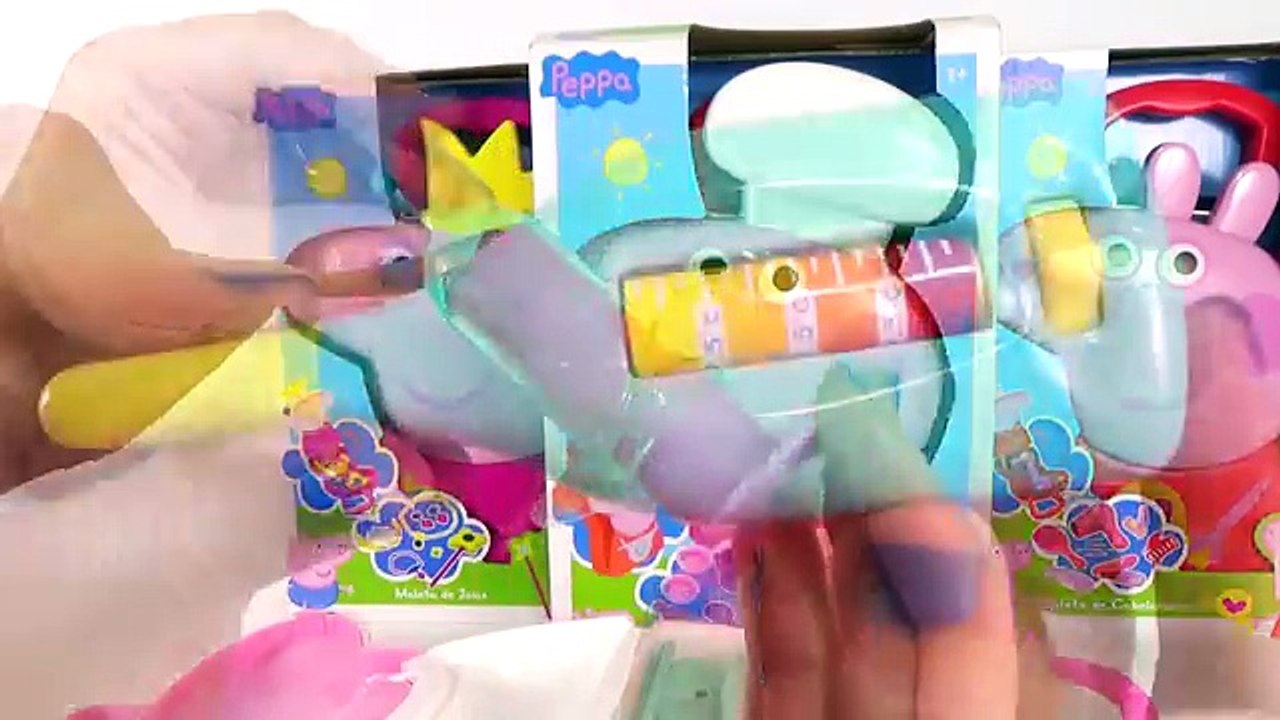 Peppa Pig Maleta do Médico e Chef de Cozinha - Brinquedos Toys Juguetes. Em Português pepp