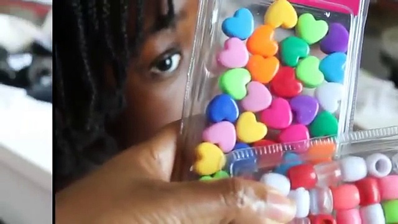 COIFFURE ENFANT Tresses Collées avec des perles cheveux afro