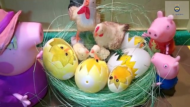 Porc enfants pour et dessin animé avec Peppa cochon jouet Peppa, sa grand-mère de la famille des poulets nouveau cochon