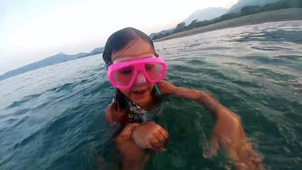 Plajdayız denizde sualtı görüntüleri