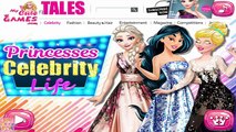 Princesses Celebrity Life - Elsa, Cinderella, Jasmine Disney Princess dress up games for g