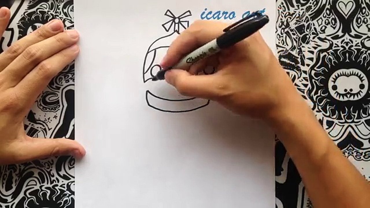 Una y una en un tiene una un en y impulso balón chico por Sorteo cómo paso para como dibujar paso paso |
