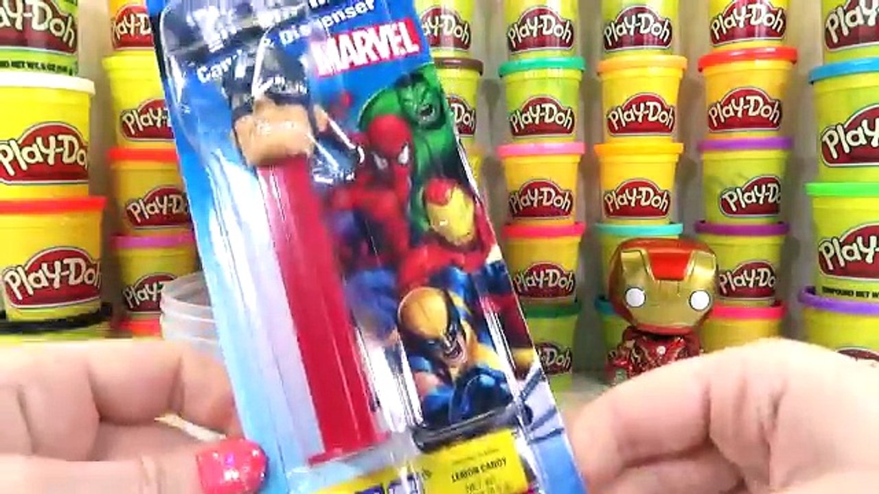 GIANT AVENGERS Surprise Eggs Compilation Play Doh - Marvel Spiderman Hulk Ironman Thor Toy