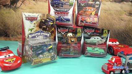 Disney Cars 5 voitures Die Cast Les bagnoles Rayo McQueen Jouet Unboxing Toys Juguetes