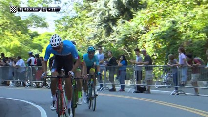 GPCQM 2017 - MTL - Antoine Duchesne en plein effort au haut de la montagne.