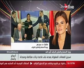 وزيرة الاستثمار: إسناد أعمال لـ"I – Score" لدورها المحورى فى الشمول المالى