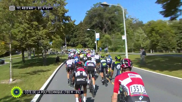 GPCQM 2017 - MTL - La tête se fait rattraper par le peloton.