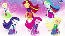 My Little Pony Equestria Girls Color Swap Transform Twilight Sparkle Into Mane 7 | Rainbow