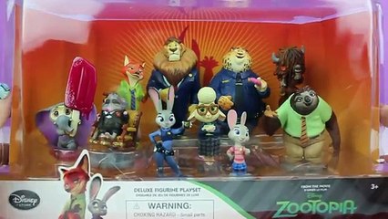 Disney Zootopia Toy Figures · Disney Store · Deluxe Figurine Playset by GPB