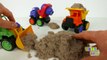 Kinetic Sand Disney Planes Surprise Egg Dump Truck Cement Mixer Wheel Loader Construction Toys