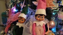 Par par appareil photo pris Noël elfe pour enfants film en mouvement sur étagère le le le le la jouets vidéos Dctc kyla