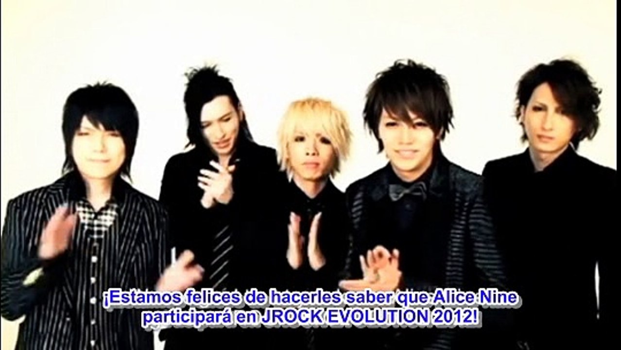 [Sub-Esp] JROCK EVOLUTION 2012 in Taipei - Alice Nine Message [2012-09-26]