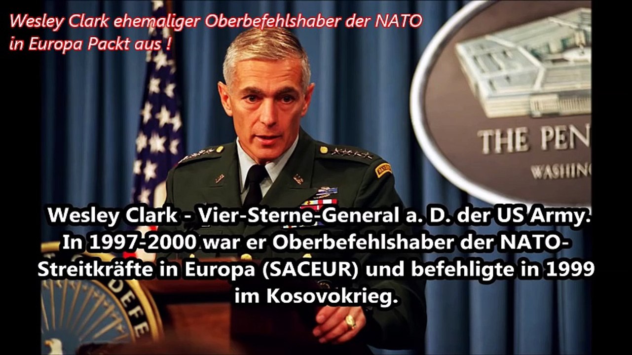 DER EX NATO OBERBEFEHLSHABER IN EUROPA WESLEY CLARK PACKT AUS