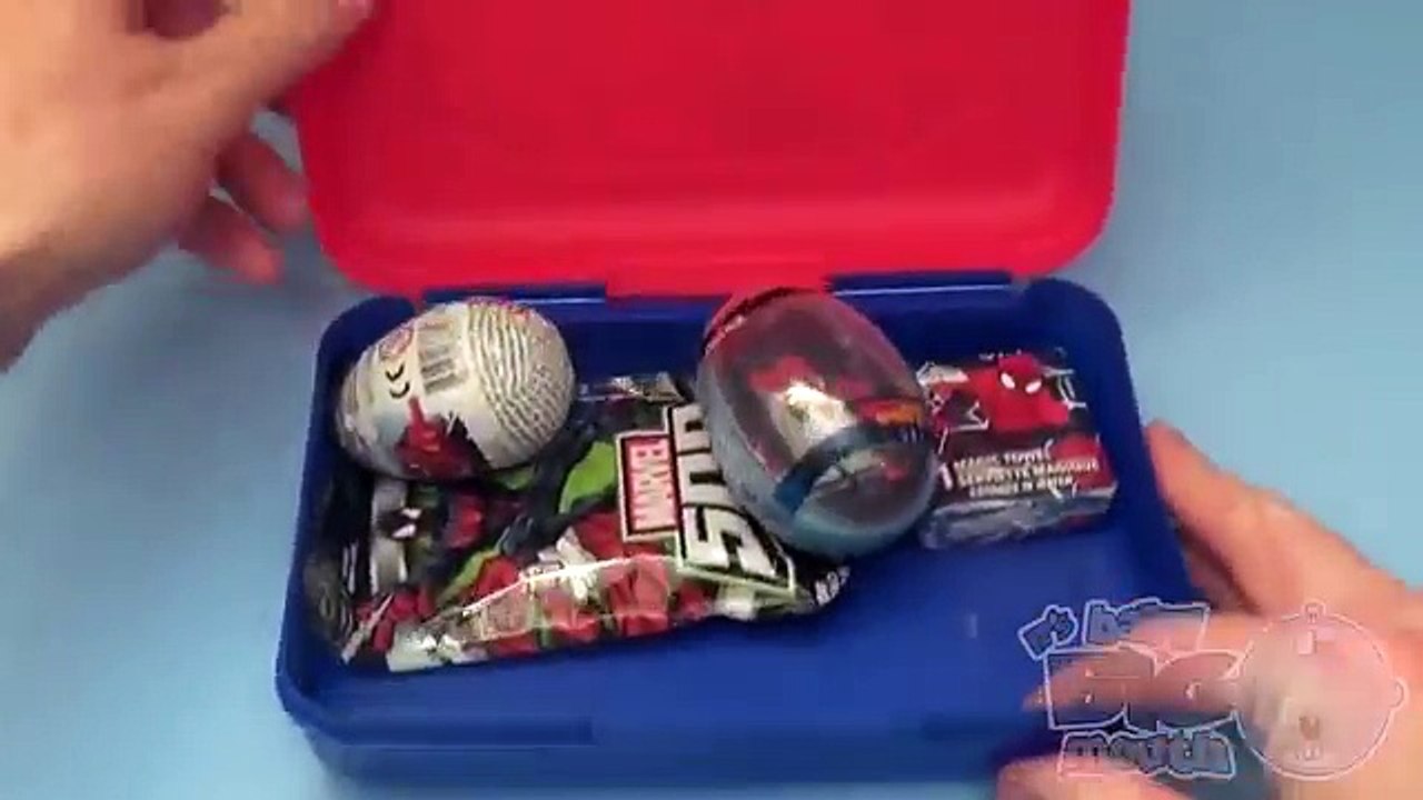 Baby Big Mouth Surprise Egg Pencil Case! With a Huge Giant Jumbo Spider Man Egg!