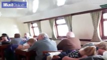 Chaos onboard pleasure cruise due to weather conditions