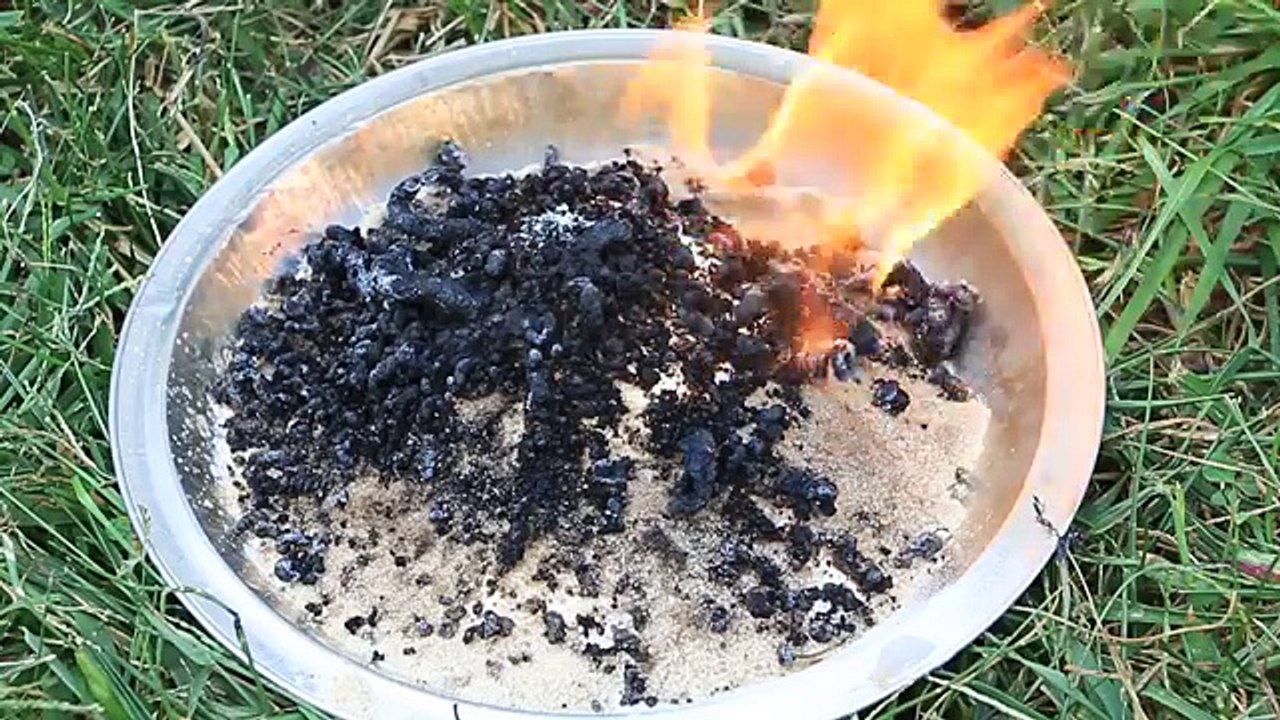 Incroyable noir expérience feu serpent Science