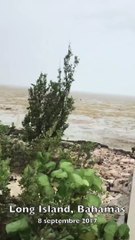 L'ouragan Irma a vidé une plage des Bahamas