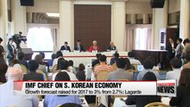 IMF chief raises growth outlook for Korean economy