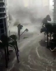 Irma Hurricane town under water