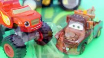 BLAZE AND THE MONSTER MACHINES Nickelodeon Worlds Largest Jumping Contest Blaze Toys Video