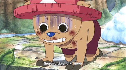 Chopper Jumps into the Sea to save Gan Fall - Shura kills Gan fall #613
